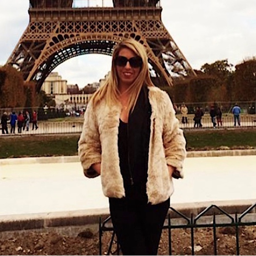 Chic Faux Fur Zara Jacket -- LIKE NEW -- Tan Beige